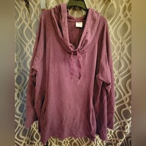 MTA sport purple cowl neck hoodie. Size 1X